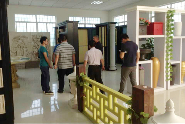 考察團參觀青龍展廳 EVB保溫砂漿